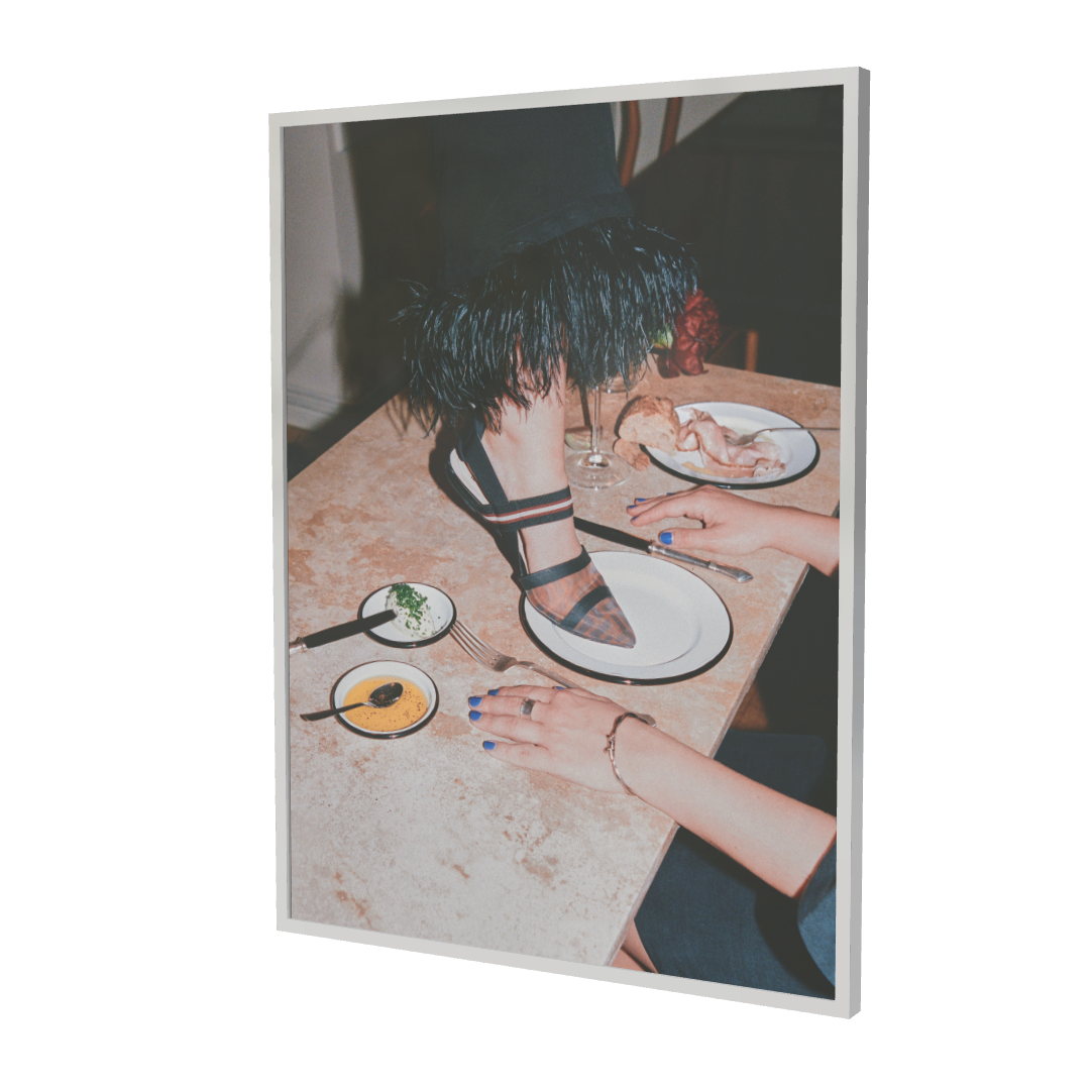 Print "dinner for you" Size: 60 x 80 cm  (limited edition - mounted and framed)